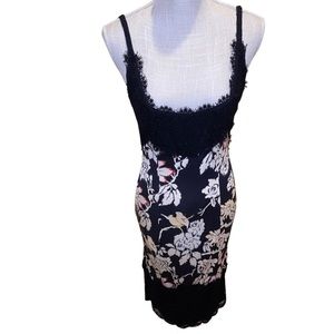 Diane Von Furstenberg Olivette Floral Bird Lace & Silk Dress
